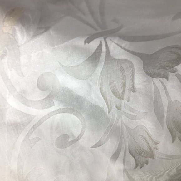 Vintage Long White Apron, Makylene Fabric Made in Spain, Cottagecore Pinafore - Picture 14 of 14